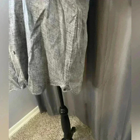 157. International Laundry Men’s Linen Button Down, Size L, EUC - Picture 3 of 5